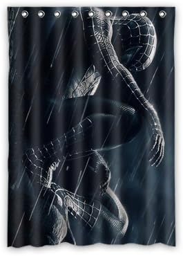 Personalized Custom Spiderman Window Curtains/Drape/Panels/Treatment Thermal Insulated Blackout Window Curtains 52" x 72" Inch
