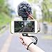 | F-Mount モバイルスマートフォン カメラグリップホルダー ハンドル リグ一脚 三脚マウントとコールドシューマウント付き ほとんどのスマートフォンでビデオ撮影 - iPhone Plus Galaxy Android