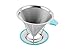 Pour Over Reusable Coffee Filters Perfect for Stainless Steel Cone Coffee Dripper Maker, Eco and Environmentally Safe 100% Reusable Filters with Brush - Serves 1-2 Cups