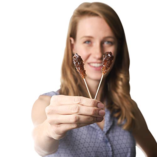 Individually Wrapped Barista Swizzle Sugar Sticks Made in the USA - Brown 50pc - Thumbnail 7