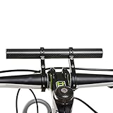 Stylrtop 31.8MM Outdoor Lamp Bicycle Computer Flashlight Double Handlebar Extender Holder (Black)