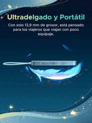 UGREEN x Honkai: Edición Star Rail Qi2 15W 10000mAh Power Bank Ultra Delgada Batería Portátil con MagSafe, 30W Cable USB-C Integrado, Carga Inalámbrica Magnética Compatible con iPhone 17/16/15 Series