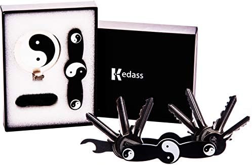 Kedass-Smart Compact Key Organizer Holder Keychain with Accessory,Pocket Key Holder,Key Organizer Keychain Holds(12 Keys) Multi Key Multitool,Slim Gadget Key