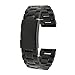 Threeeggs Samsung Gear S2 Classic R732 Bands, Quick Release Pins Stainless Steel Watch Band Strap Bands for Samsung Galaxy Gear S2 Classic SM-R732 Smart Watch (B Black Quick Release Pins)