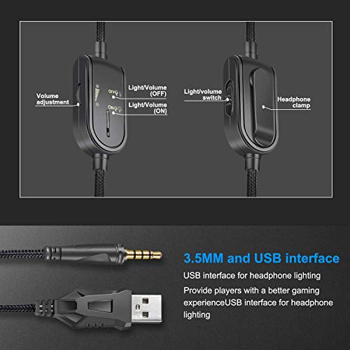 ONIKUMA Gaming Headset - Stereo K8 Gaming Headset for PS4 Xbox One, Noise Cancelling Mic Over Ears Gaming Headphones with Microphone for Nintendo Switch Playstation 4 Laptop Smartphones and PC (Red) - Thumbnail 4