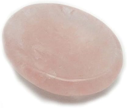 Rose Quartz Worry Palm Stone Smooth Pink (1)