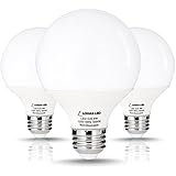 LOHAS&reg; 9 Watt LED Globe Bulb, G25 LED Bulbs, 60Watt Vanity Light Bulbs Equivalent, LED Light Bulb Daylight 5000k, Medium Screw Base (E26), 810lm LED Lamp for Home Lighting, LED Globe Lights-3 Pack