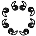 BLUEWALL Eartips for Apple iPhone iPod EarPod - Soft Durable Silicone Slim Light Anti-Slip Cushions for Touch 6 iPhone 6SE C Earpod, 4 Pair, Black