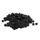 uxcell M2 Threaded Dia Zinc Plated Nylon Insert Hex Lock Nuts Black 100pcs