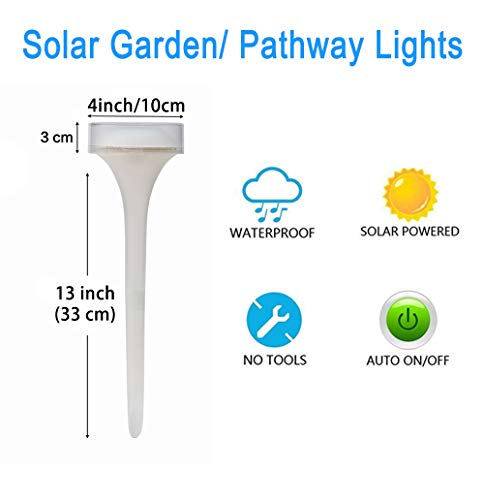 image for Obell Solar Lights Outdoor 6 Pack Solar Garden/Pathway Lights LED Land
