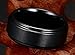 8MM Black High Polish/Matte Finish Men's Tungsten Ring Wedding Band 7-12 (11)