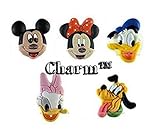 CharmTM Mouse Set of 5 PVC Shoe Charms Crocs Natives Party Favors by
