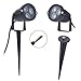 LemonBest 9W Low Voltage LED Landscape Spotlight,12V 350LM Warm White IP65 Waterproof LED Landscape Lights,Outdoor Wall Lights for Yard Garden Patio Driveway Pool with Spike Stand (2 Pack)