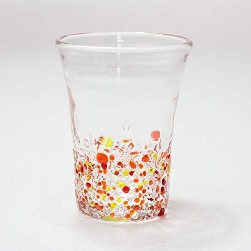 ビールグラス ビアグラス オシャレ ギフト ビアジョッキ ビールジョッキ 琉球ガラス グラス つぶつぶビアグラス オレンジ Ergolineindia