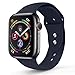 RUOQINI Compatible with Apple Watch Band 40mm,Sport Silicone Soft Replacement Band Compatible for Apple Watch Series 4, S/M Midnight Blue
