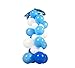 2 Sets Balloon Column Stand Base and Pole Kit - Blue Ocean Dolphins Theme - 5 Feet Height Balloon Towers for Birthday Wedding Party Decoration