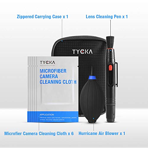 Tycka Professional Camera Cleaning Kit, Improved Air Blower, Lens Pen, Microfiber Cleaning Cloth for for Lens, DSLR, and LCD Screen