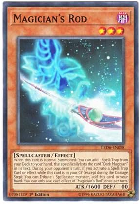 Amazon 遊戯王 英語版 Led6 En008 Magician S Rod マジシャンズ ロッド ノーマル 1st Edition トレカ 通販