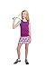 Street Tennis Club Girls Tennis Dress & Golf Outfit, Athletic Skirts Dress with Built-in Shorts - Girls Active Golf and Tennis Clothes Sparkaling Grape/Purple Medium (8-9 Years)