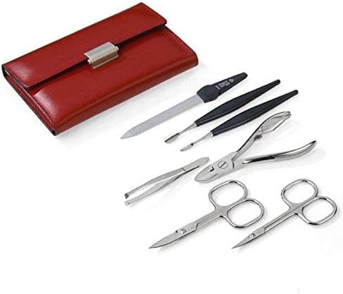Zamberg Diabolo L by Niegeloh 7 Piece Manicure Set in Leather Case