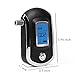 Breathalyzer, Breath Alcohol Tester, Digital Battery Power Alcohol Detector, BAC Tracker with Mini Blow Pipe and LCD Display (Black)