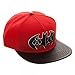 Bioworld  Batman Harley Quinn Carbon Fiber Snapback Baseball Hat ,One Size ,Red 