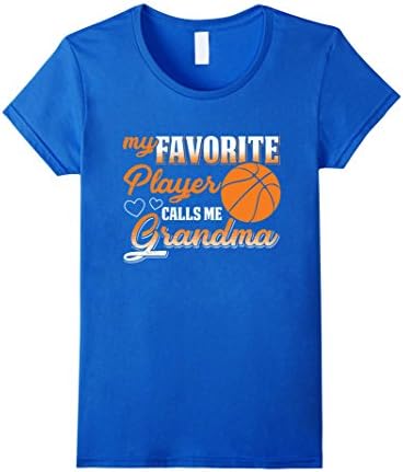 Womens My Favorite Basketball Player Calls Me Grandma T-Shirt Large Royal Blue