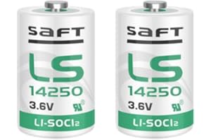 JOZELNK 2 Pack LS14250 3.6V 1/2 AA Size Batteries Use for Dog Collar Watch R9 Leash PLC Facility Device Memory Battery