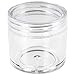 Beauticom 30g/30ml (1 fl. oz.) Double Wall Clear Plastic Leak Proof Jars with Flat Top Lids for Creams, Lotions, Make Up, Powders, Glitters, and more... (Color: Clear, Pieces: 30)