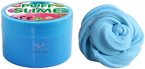 Fluffy Slime -Q7S Colorful Jumbo Fluffy Floam Slime Stress Relief Toy Scented Sludge Toy for Kids and Adults, Super Soft and Non-sticky