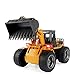 TES TOYS Remote Control Excavator Construction Tractor, Boldozer Toy with 2.4Ghz Transmitter and Metal Shovel 1520 (1:18 Boldozer)