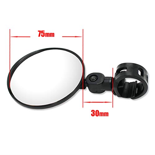 JCstarrie Bicycle Bike Rear View Mirror, Convex Reflector Mirror met brede hoek lens en verstelbare universele handgreep… - Image 3
