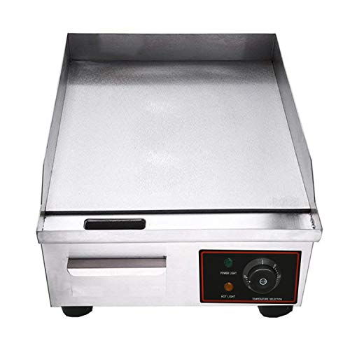 1500W 14" Commercial Electric Countertop Griddle Grill