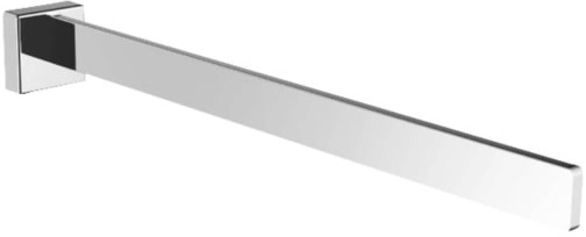 EMCO Cue Single Arm Wall Mounted Rigid Metal Towel Rail Bath Towel Holder Chrome — image 1