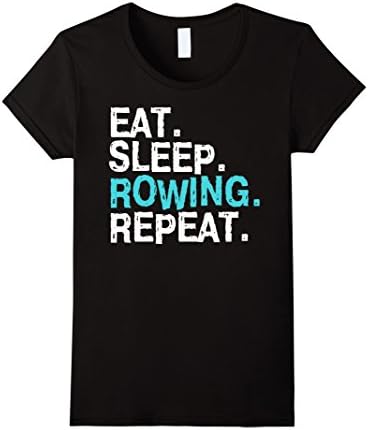 Womens Rowing T-Shirt A Row US Sport Men Women Crew Team Machine Small Black