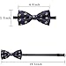 AUSKY Elegant Adjustable Pre-tied bow ties for Men Boys in Different Colors（1&4&5&6&8Pack for option (F)