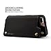 iPhone 8 Plus Card Holder Case iPhone 8 Plus Wallet Case Slim iPhone 8 Plus Folio Leather case cover Shockproof Case with Credit Card Slot Protective Case for iPhone 8 Plus and iPhone 7 Plus (Black)