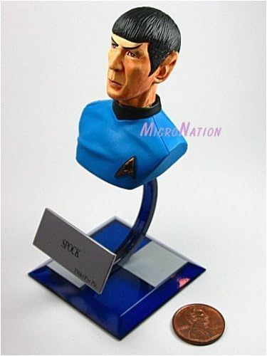 A5 Spock Bust Furuta Star Trek Federation Ships & Alien Ships Collection 3 Alpha Miniature Display Model