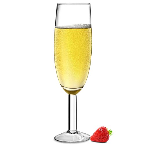 bar@drinkstuff Giant Champagne Flute 0.9ltr - Large Champagne Glass to Hold 1 Whole Champagne Bottle