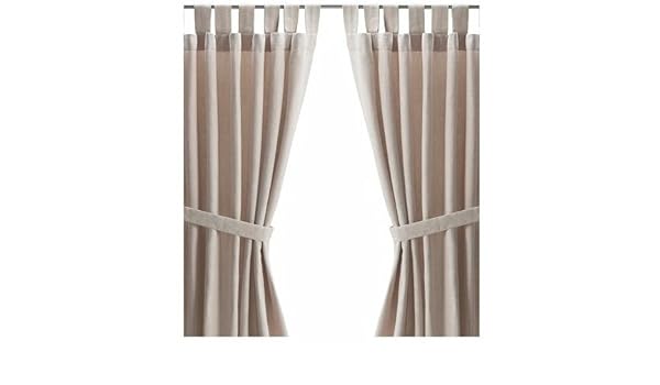Ikea Lenda Light Beige Tan Pair Of Curtains 2 Panels Amazon Ca