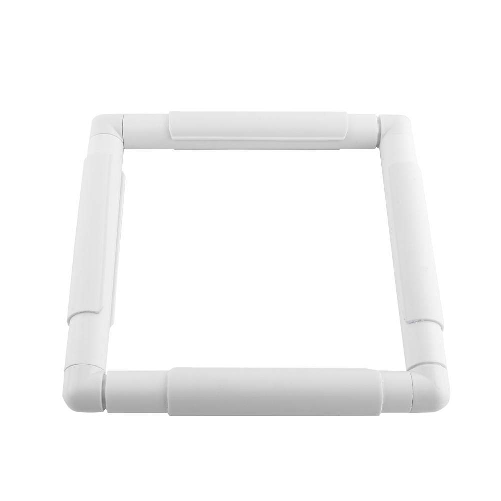 Universal Clip Frame Set, 20.3 x 20.3cm Plastic Embroidery Hoop Sewing Hoops Stitching Frame for DIY Sewing Cross Stitch Quilting(20.3 * 20.3cm)