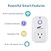 Smart Plug, 2 packs HAUSBELL Wi-Fi Plug with Countdown Function, Control your Devices from Anywhere, No Hub Required, Works with Alexa, UL Listed (SM-PW701U)
