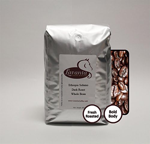 5lbs Ethiopia Sidamo Dark Roast Whole Bean