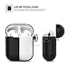 AirPods Case AhaStyle Full Protective Cover Portable Silicone Skin for Apple AirPods (Black)thumb 3