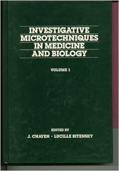 Amazon Com Investigative Microtechniques In Medicine And