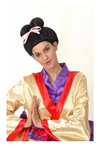 Wicked Fun women's Oriental Wig Geisha Dress Small Multicoloured