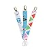 Pacifier Clip for Boys & Girls Teether - 3 Pack Unisex Pacifier / Teething Ring Holders, Stylish 2-Sided Design - Unique Baby Shower Gifts
