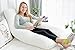 Meiz Pregnancy Pillow, U Shaped Pregnancy Pillow for Sleeping, Maternity Pillow for Pregnant Women (White, 55 in)