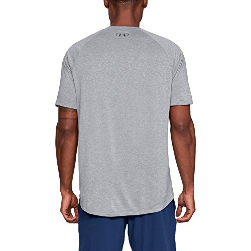 Under Armour Men's Tech 2.0 Short-Sleeve T-Shirt , Steel Light Heather (036)/Black , Large