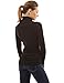 Patty Women's Cowl Neck Long Sleeve Ruched Sides Stretch Pullover Top